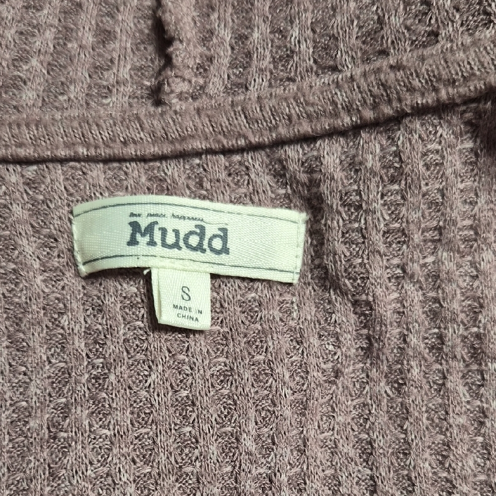 Mudd Women's Mauve Draped Cardigan - Picture 9 of 11
